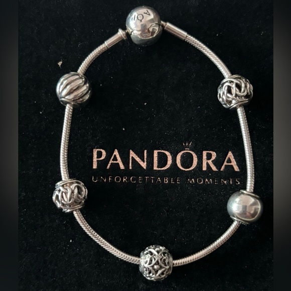 Pandora Essence Bracelet With Charms - Picture 1 of 5
